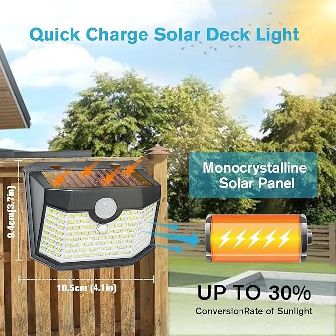Aootek Motion Sensor Light 2 Packs, Solar Lights Outdoor Waterproof with 3 Lighting Modes Solar Powered Wall Lights Outside for Garden Patio Garage Yard Deck by GreenHaven Gardens