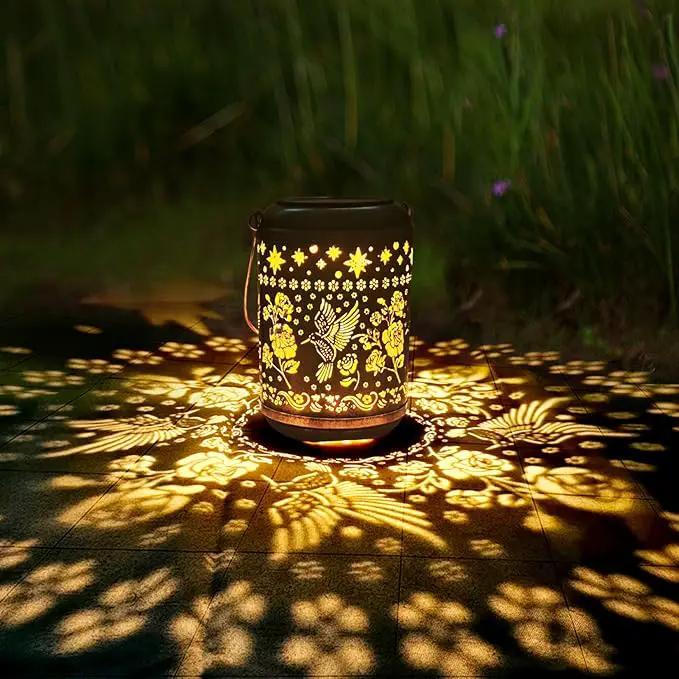 Solar Hummingbird Lanterns Outdoor Waterproof Mothers Day Gifts for Women Mom Grandma Garden Decor Hanging Solar Lights Metal Decoration Outside for Yard, Patio,Backyard,Porch by GreenHaven Gardens