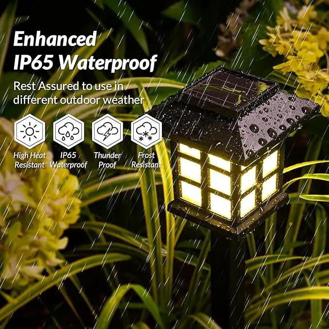SOLPEX 16 Pack Solar Path Lights - Outdoor, Garden, Yard & Landscape (Warm White) by GreenHaven Gardens