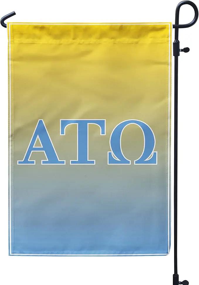 Alpha Tau Omega Licensed Flag Garden Flag Banner Yard Decor Outdoor Decoration (Alpha Tau Omega #1) by GreenHaven Gardens
