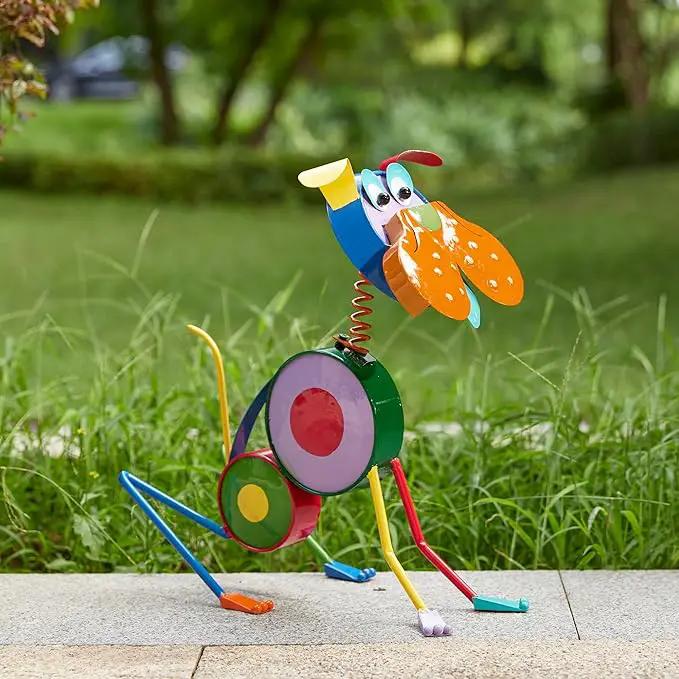 Glitzhome Metal Novelty Garden Statue Outdoor Decoration by GreenHaven Gardens
