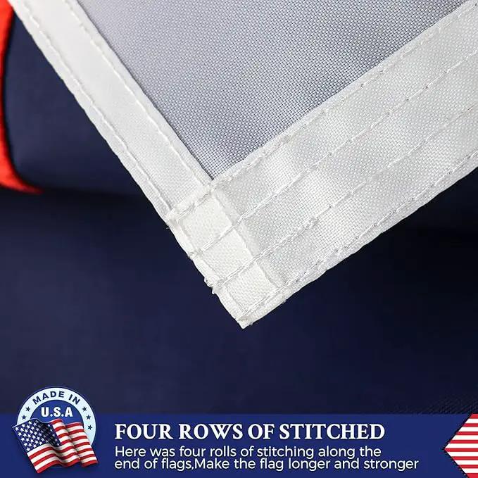 Christian Flag 5x8 Outdoor Embroidered,Heavy Duty Nylon,Sewn Stripes, Stronger Brass Grommets,Christianity Easter Day,Jesus Flags Flags Perfect for Outside by GreenHaven Gardens