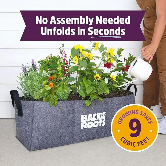 Back to the Roots Breathable Grow Bed, Provides More Oxygen to Roots, Assembles in Seconds 9 cu. ft by GreenHaven Gardens