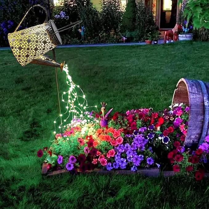 Solar Watering Can Lights, Large Retro Metal Hanging Solar Lights Outdoor Waterproof, Gardening Gifts for Mom Grandma Women Birthday, Garden Decor Yard Light Outside for Porch Landscape Patio by GreenHaven Gardens
