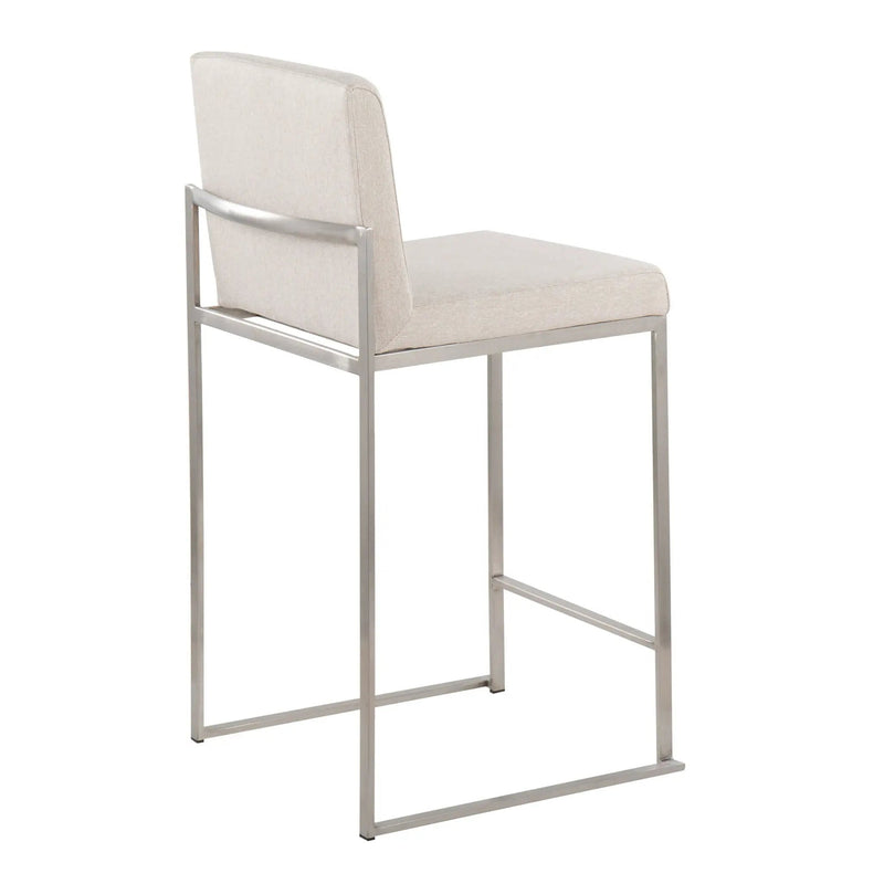 Fuji - Contemporary High Back Counter Stool, Functional Design by HouseOfZazla