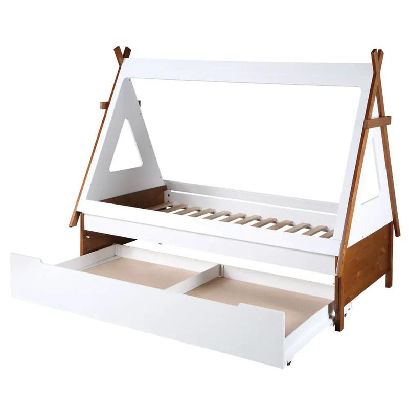 Loreen - Twin Bed - Oak & White by Unique Piece Furniture