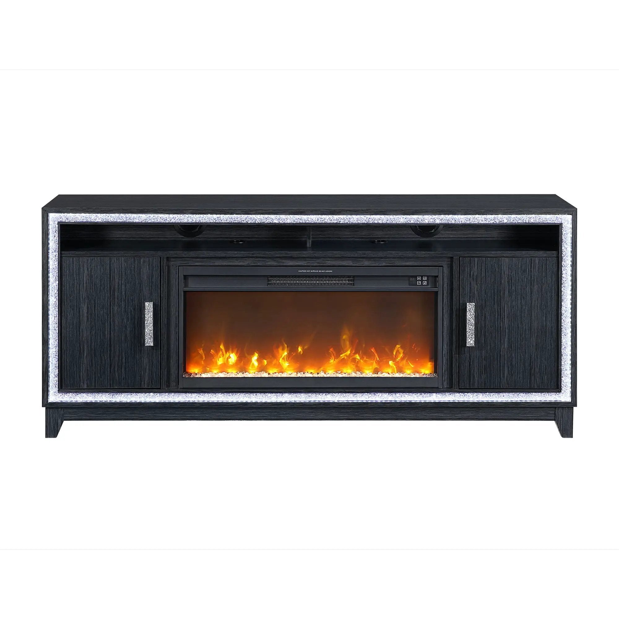 Almera - Fireplace With Adjustable Temperature And LED Options by HouseOfZazla