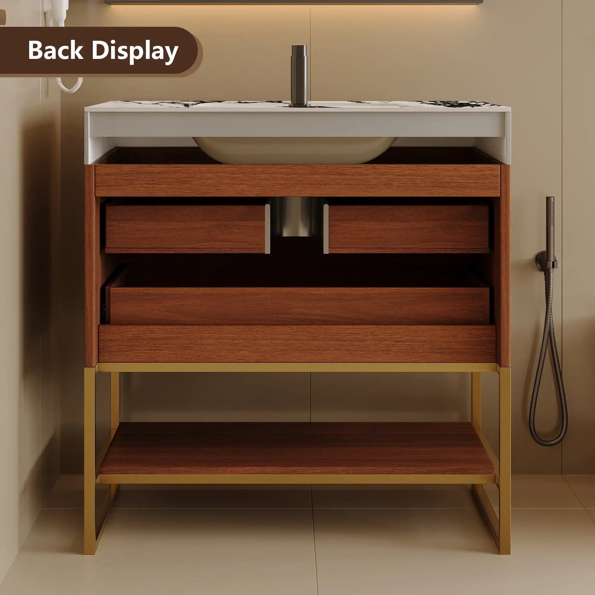 29.9" Modern Free-standing Bathroom Vanity by HouseOfZazla