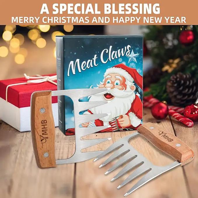 Metal Meat Shredder Claws - BBQ Grilling Gifts for Men & Women, Shredding Claws for Pulled Pork - Christmas Gifts for Dad, Father, Husband by GreenHaven Gardens