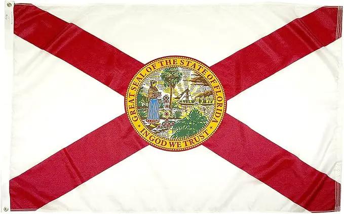 FlagSource Florida Nylon State Flag, Made in USA, 6x10' by GreenHaven Gardens