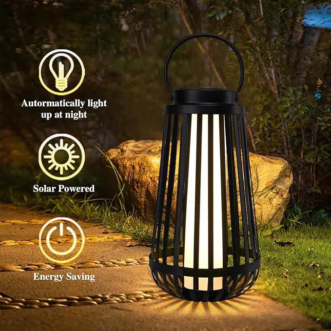 Afirst Solar Lanterns Outdoor, Hanging Solar Lights Waterproof Hollow Out Decorative LED Lanterns for Yard, Patio, Lawn, Tabletop, Pathway, Landscape, Garden Decor Gifts by GreenHaven Gardens