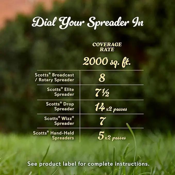 O.M. Scott and Sons Natural Grass Food, Food for Lawns, Fertilizes for up to 10 Weeks, Covers up to 2,000 sq. ft., 12.72 lbs. by GreenHaven Gardens