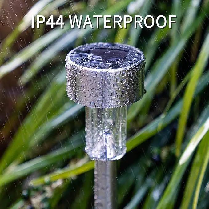 GIGALUMI Solar Pathway Lights 20 Pack, Stainless Steel IP44 Waterproof Auto On/Off Outdoor LED Solar Landscape Lights for Garden, Yard, Patio, Path and Walkway. (Warm White) by GreenHaven Gardens