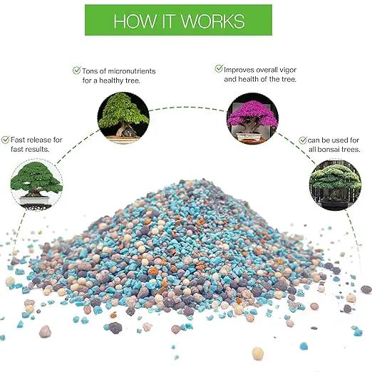Bonsai All-Purpose Fertilizer by The Bonsai Supply – 2Lbs | Quick Results | Micro Nutrients for Vital Bonsai Health by GreenHaven Gardens