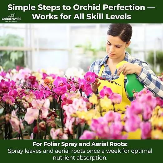 Premium Orchid Plant Food Mist – Orchid Fertilizer Spray – Orchid Food Fertilizer for Blooming – Orchid Plant Care Formula 3-1-2 – Ready-to-Use (16 OZ) by GreenHaven Gardens