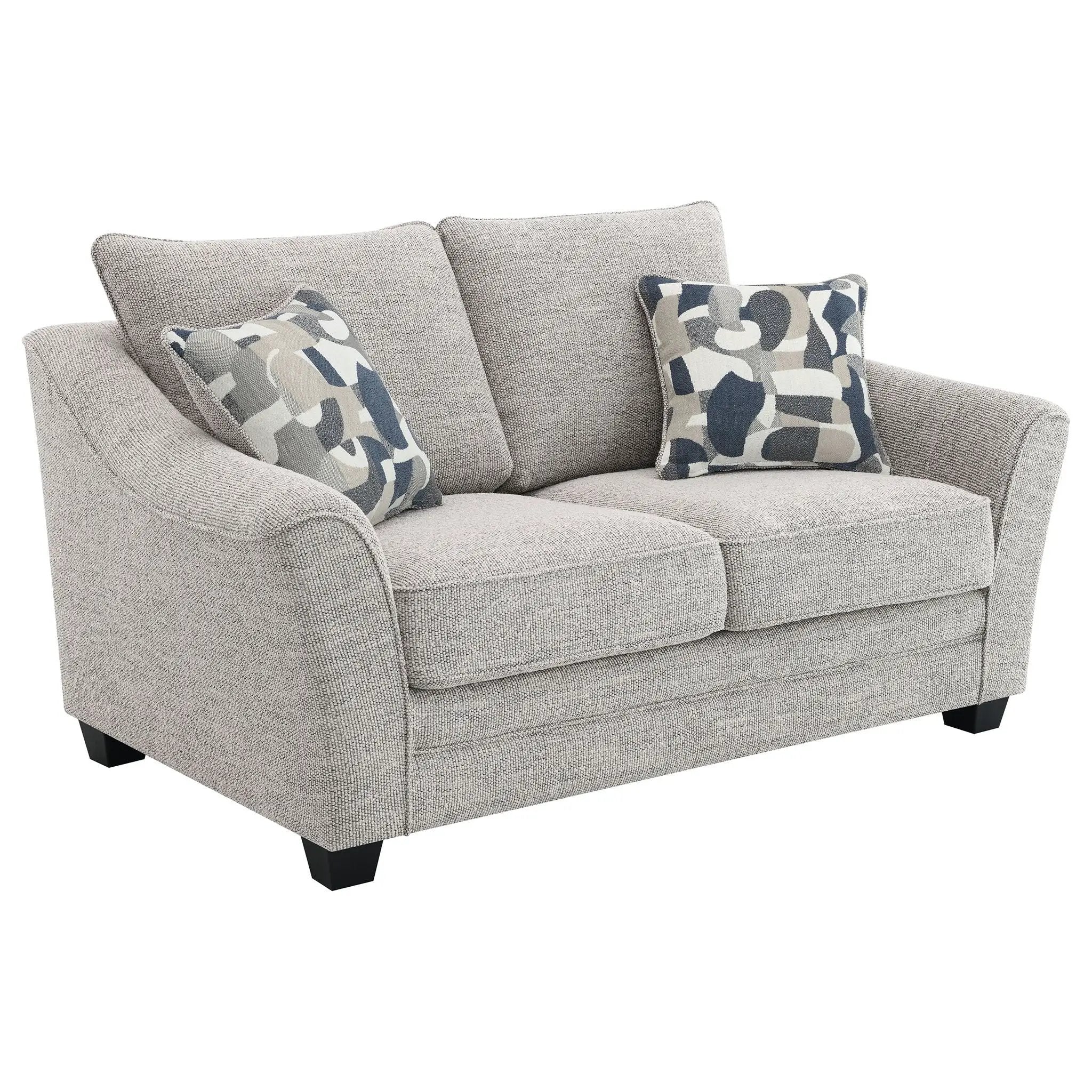 Tomkins 3-piece Boucle Upholstered Sofa Set Light Grey by Unique Piece Furniture