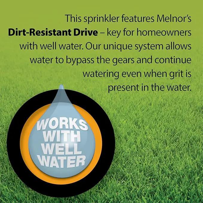 Melnor 65133AMZ XT Turbo Oscillating Sprinkler W/Timer, 4,500 sq. ft., Quick Connect Bundle, 2-Way Adjustable, Black, Yellow by GreenHaven Gardens