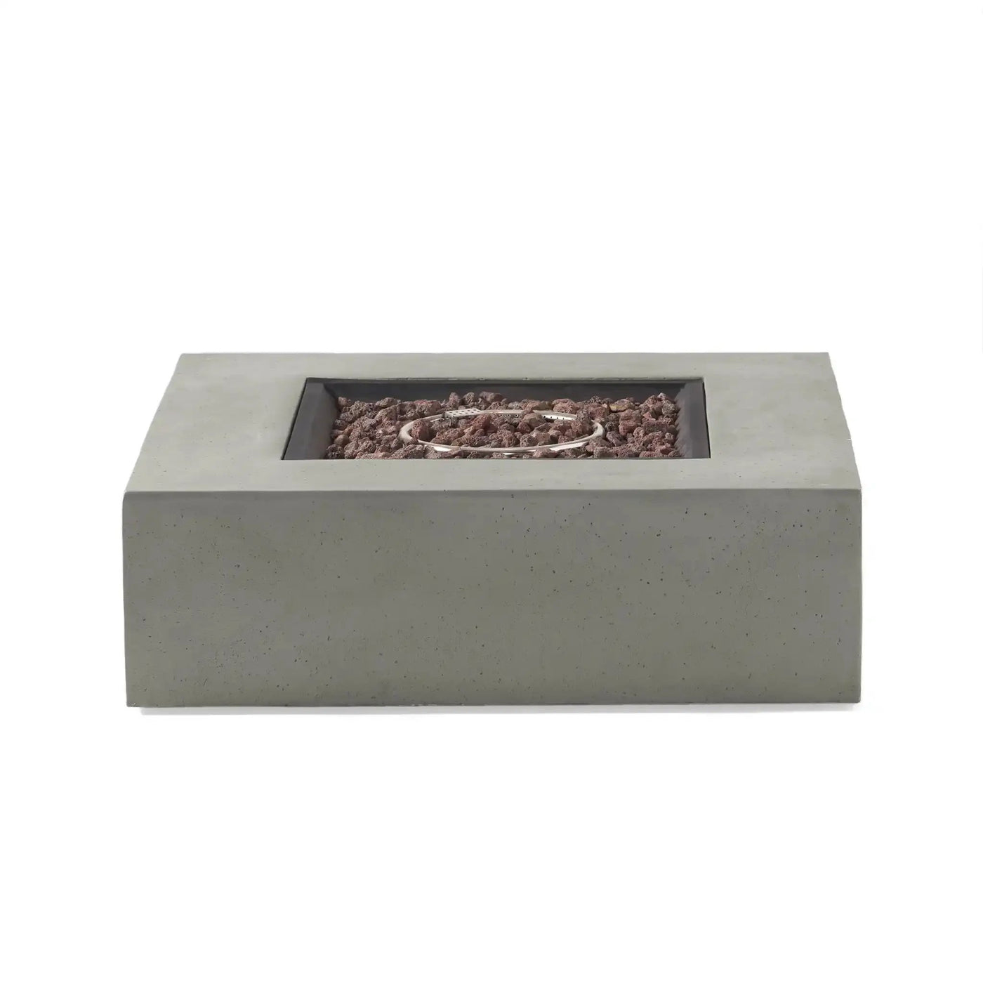 Modern 50,000 Btu Square Fire Table With Propane Tank by HouseOfZazla
