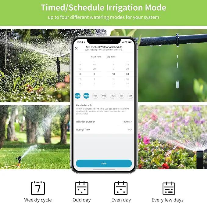 WiFi Sprinkler Timer 2 Zone, Diivoo Smart Water Timer for Garden Hose, Wireless Remote Control Irrigation System with Wi-Fi Hub, Rain Delay and Manual Watering, Leakproof for Yard Lawn Watering by GreenHaven Gardens