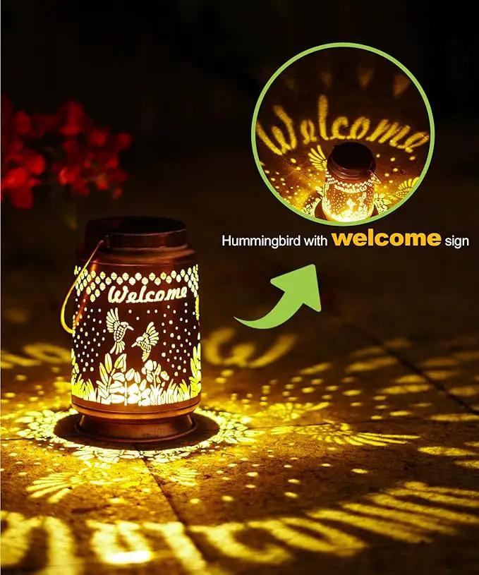 Nacome Bird Solar Lantern for Garden Decor: Waterproof Hanging Metal Decoration with LED Lights for Yard Lawn Porch Patio Landscape Pathway – Birthday Gifts for Mom Grandma Women by GreenHaven Gardens