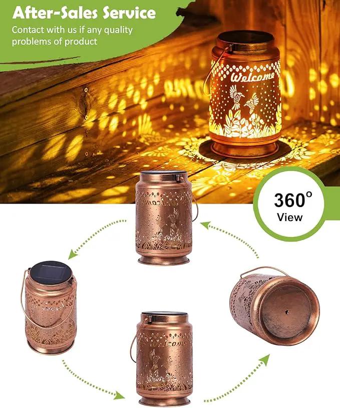 Nacome Bird Solar Lantern for Garden Decor: Waterproof Hanging Metal Decoration with LED Lights for Yard Lawn Porch Patio Landscape Pathway – Birthday Gifts for Mom Grandma Women by GreenHaven Gardens