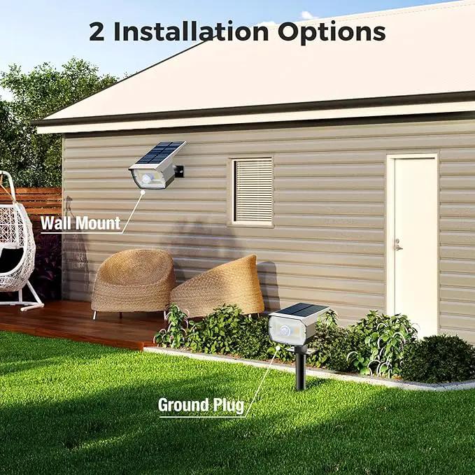 nipify 10 Pack Solar Lights Outdoor Waterproof, 3 Modes Motion Sensor Spot Lights,Solar Powered Spotlights 2-in-1 Auto On/Off Landscape Lighting for Outside Yard Wall Garden, Cool White by GreenHaven Gardens