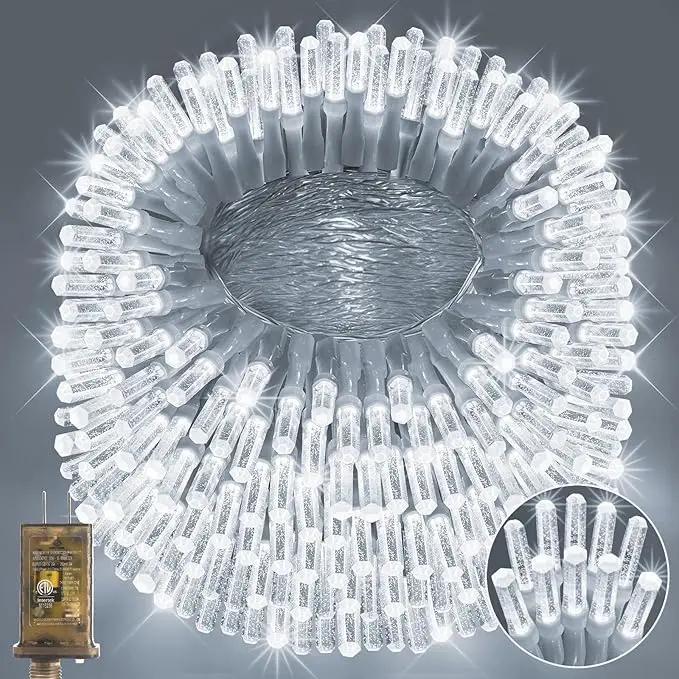 Heceltt 1600 LED 630 FT String Lights Outdoor, 8 Modes Cool White Christmas Lights Plug in, Waterproof Led Lights with Timer and Memory String Lights for Xmas Holiday Wedding Decorations by GreenHaven Gardens