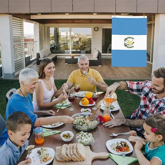 Guatemala Guatemalan Flag Garden Yard House 2x3 ft Flags Double Sided Print Banner Indoor Outdoor Party Home Decorations for Boat Dorm House Balcony by GreenHaven Gardens