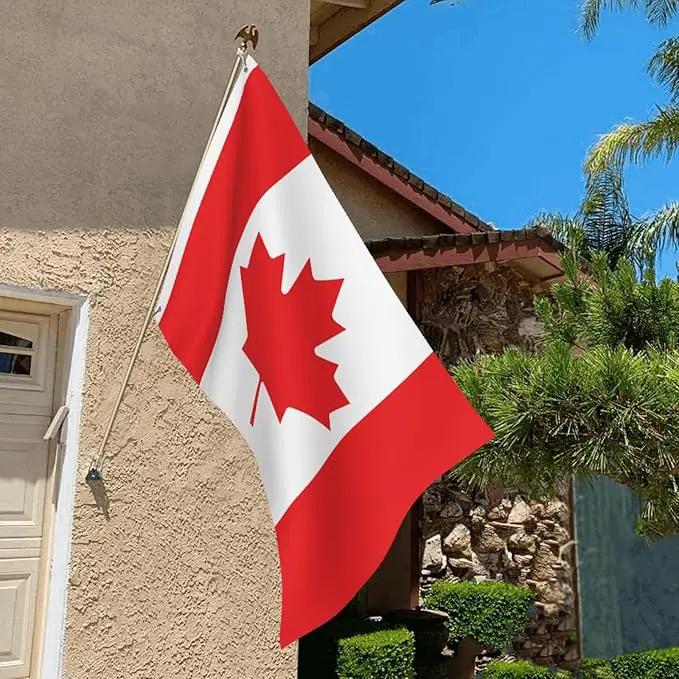 Canada Canadian Flag Garden Yard House 2x3 ft Flags Double Sided Print Banner Indoor Outdoor Party Home Decorations for Boat Dorm House Balcony by GreenHaven Gardens