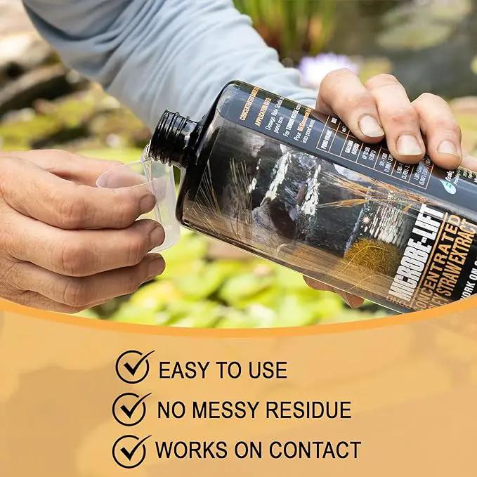 MICROBE-LIFT MLCBSE250 Concentrated Barley Straw Extract Conditioner for Ponds and Outdoor Water Garden, Safe for Live Koi Fish, Plants, and Decorations, 8 Ounces by GreenHaven Gardens
