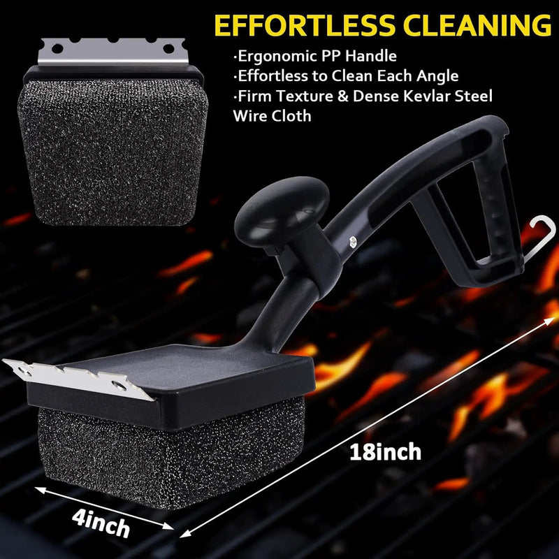Grill Brush Brsitle Free, Replacement Cleaning Head, Heat-Resistant Kevlar Head for Steam Grill Brush(Only Replaceable Cleaning Head) by GreenHaven Gardens