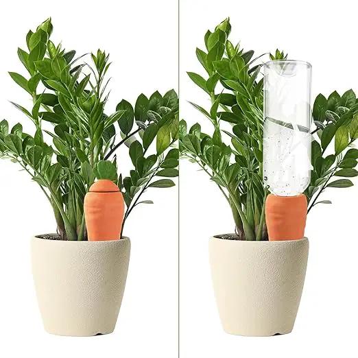 Terracotta Watering Spikes 4 Pcs – Eco Self‑Watering Stakes for Wine Bottles, Slow‑Release Watering System for House & Garden by GreenHaven Gardens
