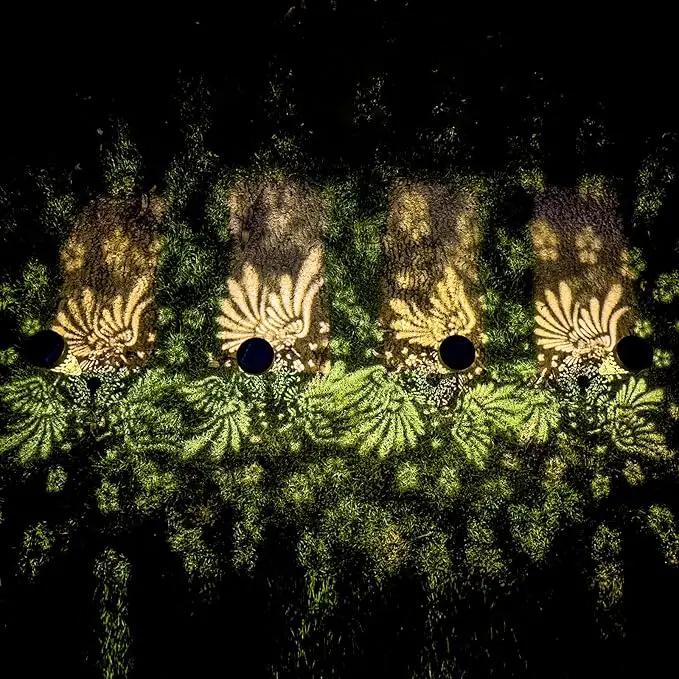 4-Pack Hummingbird Outdoor Decor Solar Pathway Lights, Metal Landscape Lighting for Outside Use: Patio, Yard, Lawn, Backyard, Walkway, Driveway – Gifts for Women, Mother, Grandmother by GreenHaven Gardens