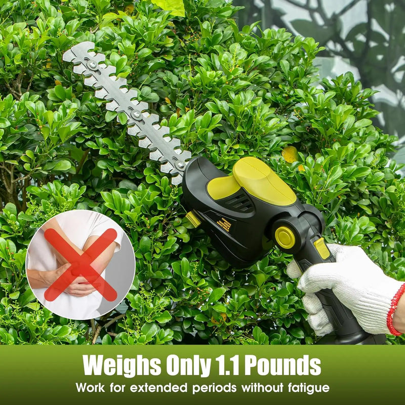 Hedge Trimmer Cordless for DEWALT 20V MAX Battery, 1200RPM Grass Trimmer Electric Hedge Trimmer, 2 in 1 Design, Perfect for Yard, Garden, and Lawn Care(Battery Not Included) (Green) by GreenHaven Gardens