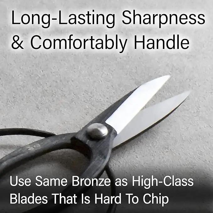YAMASAN KYOTO UJI Japanese Suiryu Bonsai Scissors - Traditional Hasami Pruning Shears, Japanese Bonsai Garden Tools, Made in Japan (7.87inch) by GreenHaven Gardens