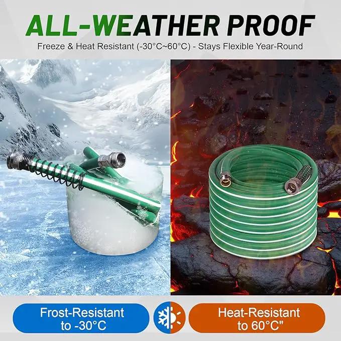 Short Garden Hose 10 ft – Hybird Water Hose Leader - Small Hose Extendsion, Heavy Duty Hose Extender for Lawn Watering, Car Washing - Burst 500 Psi (10 ft) by GreenHaven Gardens