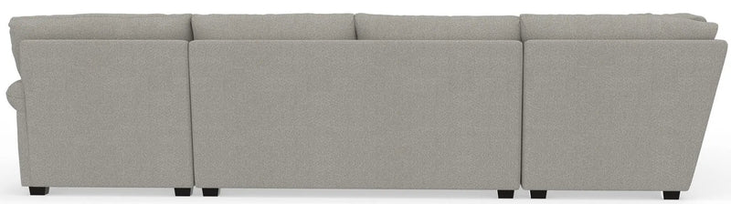 Livingston - Sectional With Comfort Coil Seating, 40" Cocktail Ottoman And Accent Pillows Included by Unique Piece Furniture