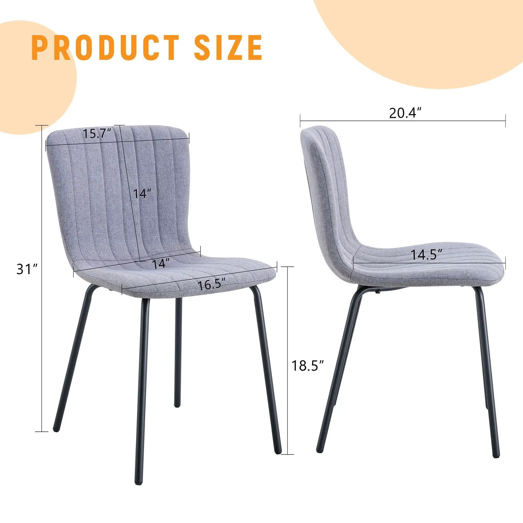 Luxury Minimalist Dining Chairs (Set of 4) by HouseOfZazla