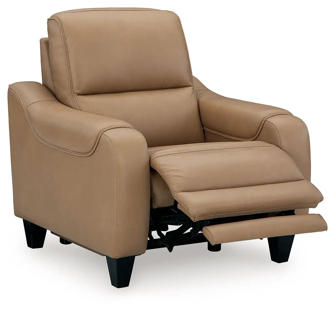 Mosswell - Power Recliner With Adj Headrest - Toffee by Unique Piece Furniture