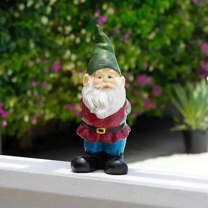 Alpine Corporation 11" Tall Classic Outdoor Garden Gnome Yard Statue Decoration by GreenHaven Gardens