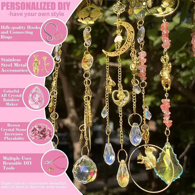 WASTROYAL 420 Pcs DIY Suncatcher Making Supplies Kits for Adults Hanging Prism Sun Catcher with Crystals Rainbow Maker for Indoor Window Home Wedding Garden Christmas Decor (Rabbit) by GreenHaven Gardens