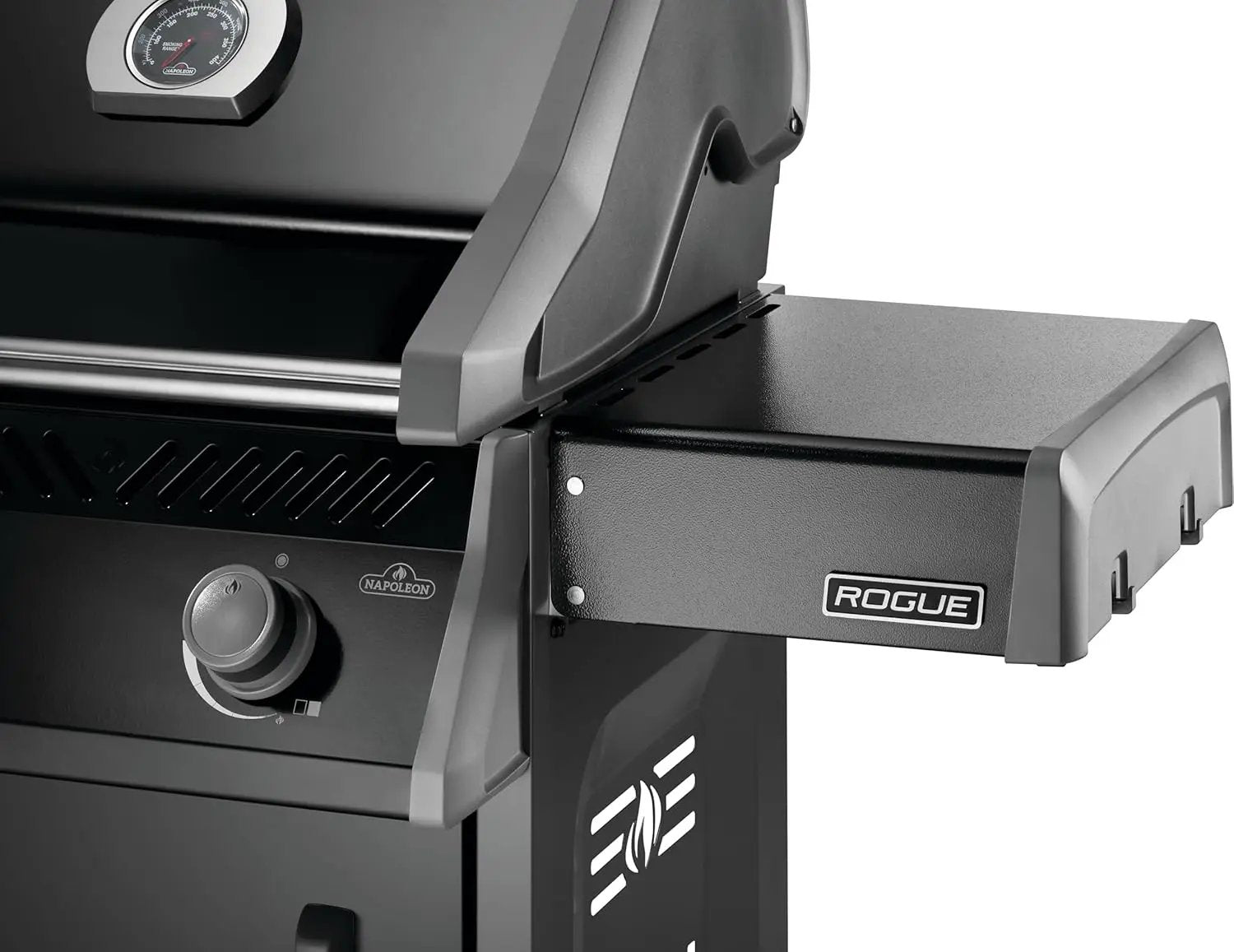 Napoleon Rogue 425 Propane Gas Grill with Range Side Burner, Black, 3 Stainless Steel Main Burners, Durable Grilling Power by GreenHaven Gardens
