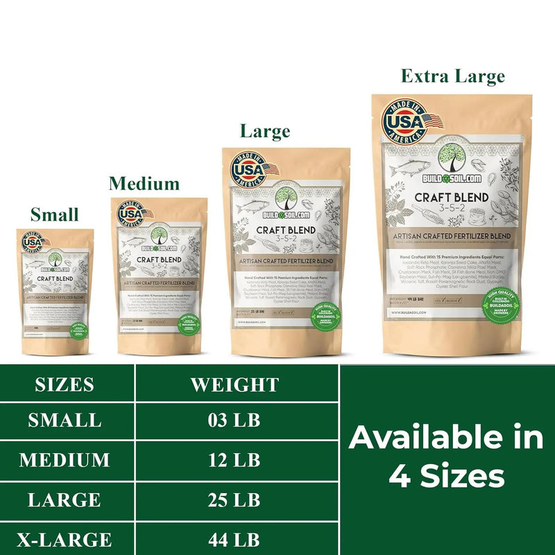 BuildASoil Fertilizer for Vegetable Garden and Ogranic Plant Food | Hand-Crafted Organic Fertilizer with 15 Premium Ingredients | Ensures Larger Plants and More Fragrant Flowers (44 LB - Large Bag) by GreenHaven Gardens