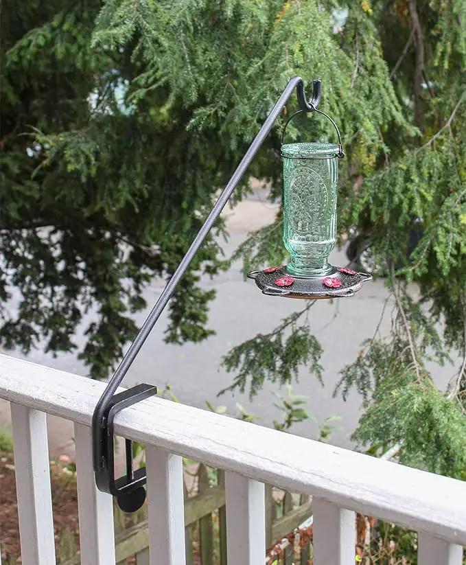 Achla Designs Deck Rail Shepherd's Pole, Angled (BGP-08), 7In by GreenHaven Gardens