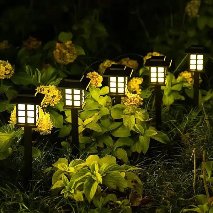 SOLPEX 16 Pack Solar Path Lights - Outdoor, Garden, Yard & Landscape (Warm White) by GreenHaven Gardens