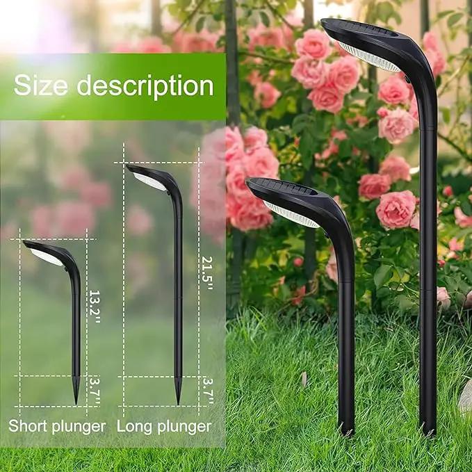 JSOT 6 Pack Solar Lights for Outside Garden Decor, IP65 Waterproof Solar Landscape Outdoor Lighting for Pathway Walkway Driveway Backyard Decoration (Cool/Warm White) by GreenHaven Gardens