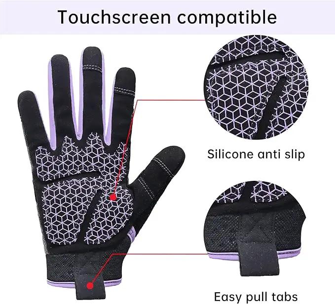 HANDLANDY Women Safety Work Gloves Utility Touch Screen Working Grip Glove for Yardwork Gardening Breathable Mechanic Gloves by GreenHaven Gardens