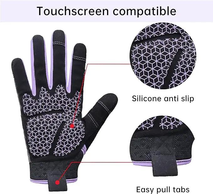 HANDLANDY Women Safety Work Gloves Utility Touch Screen Working Grip Glove for Yardwork Gardening Breathable Mechanic Gloves by GreenHaven Gardens