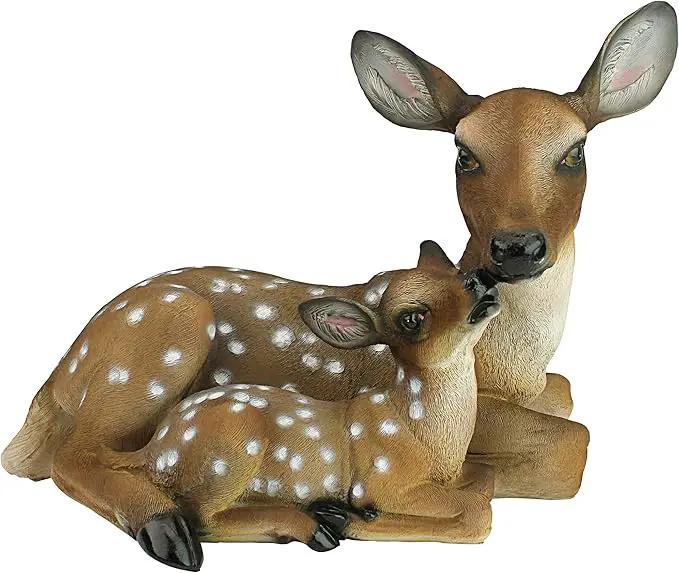 Design Toscano Mothers Love, Doe and Fawn Sculpture by GreenHaven Gardens