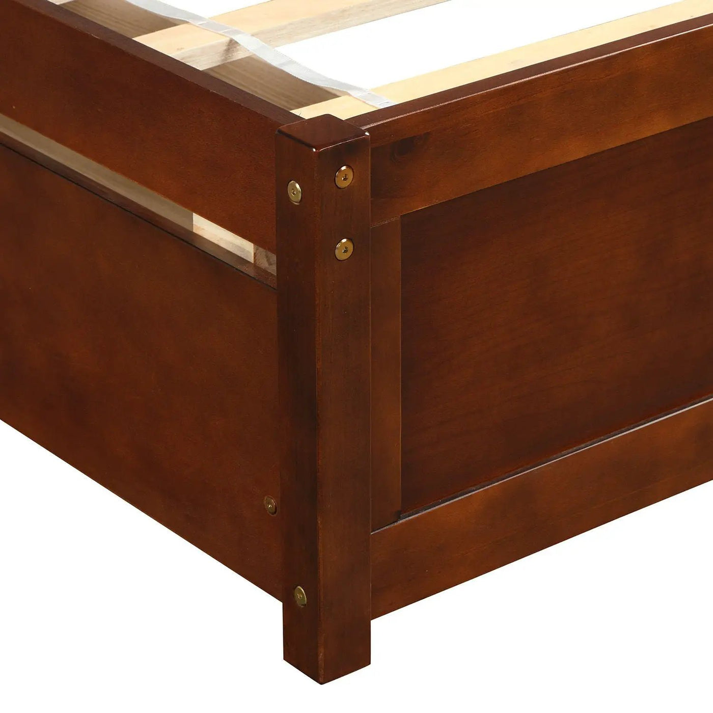 Platform Storage Bed Wood Bed Frame With Two Drawers And Headboard by Unique Piece Furniture